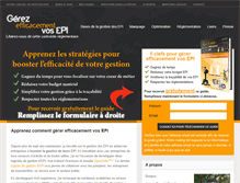 Tablet Screenshot of gestion-epi.com